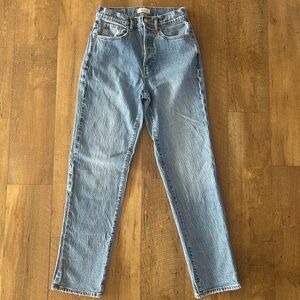PacSun High Rise Stretch Dad Jeans 26 | Vintage Light Wash Straight Leg